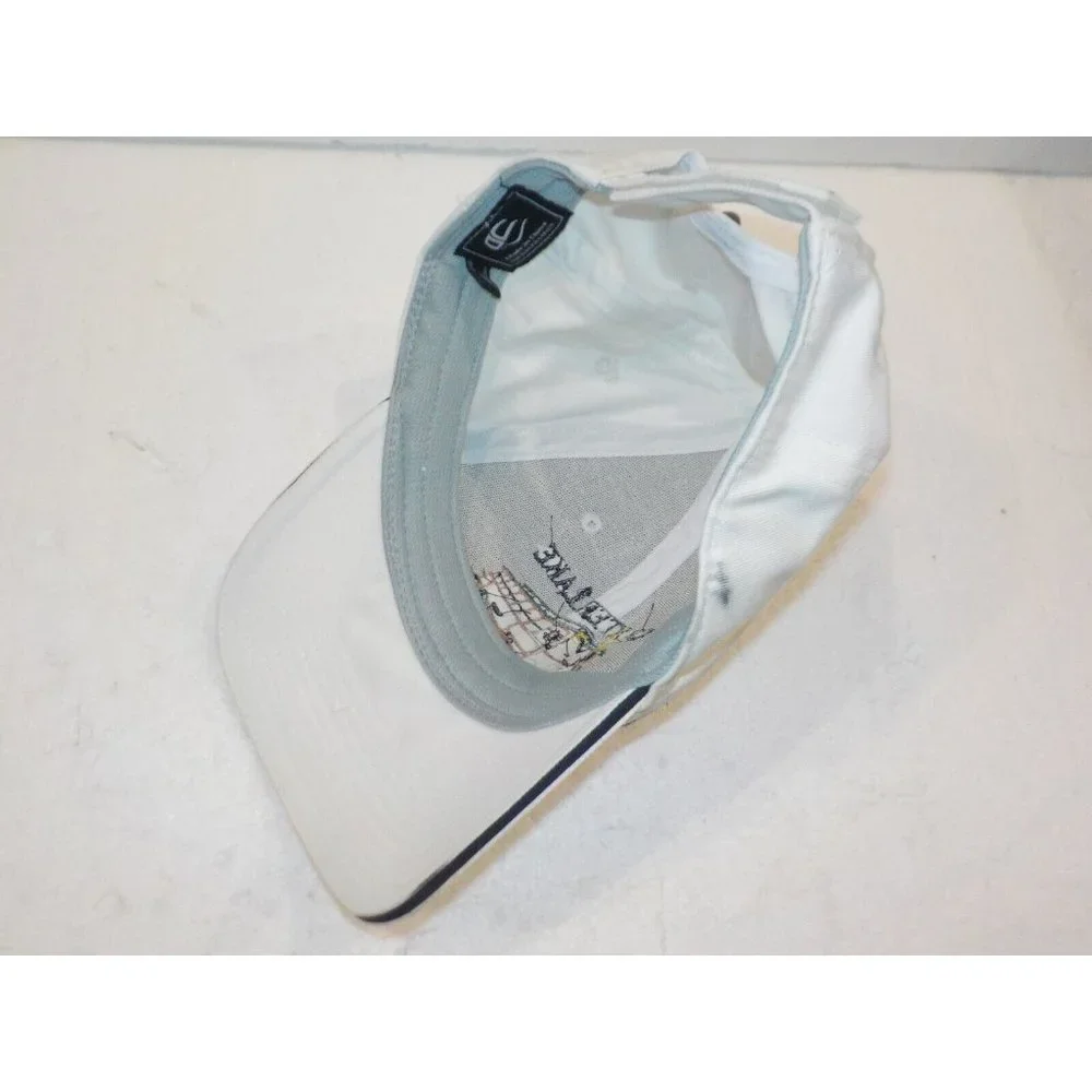 NWT Crater Lake National Park Trolley Embroidered Strapback Ball Cap Hat White